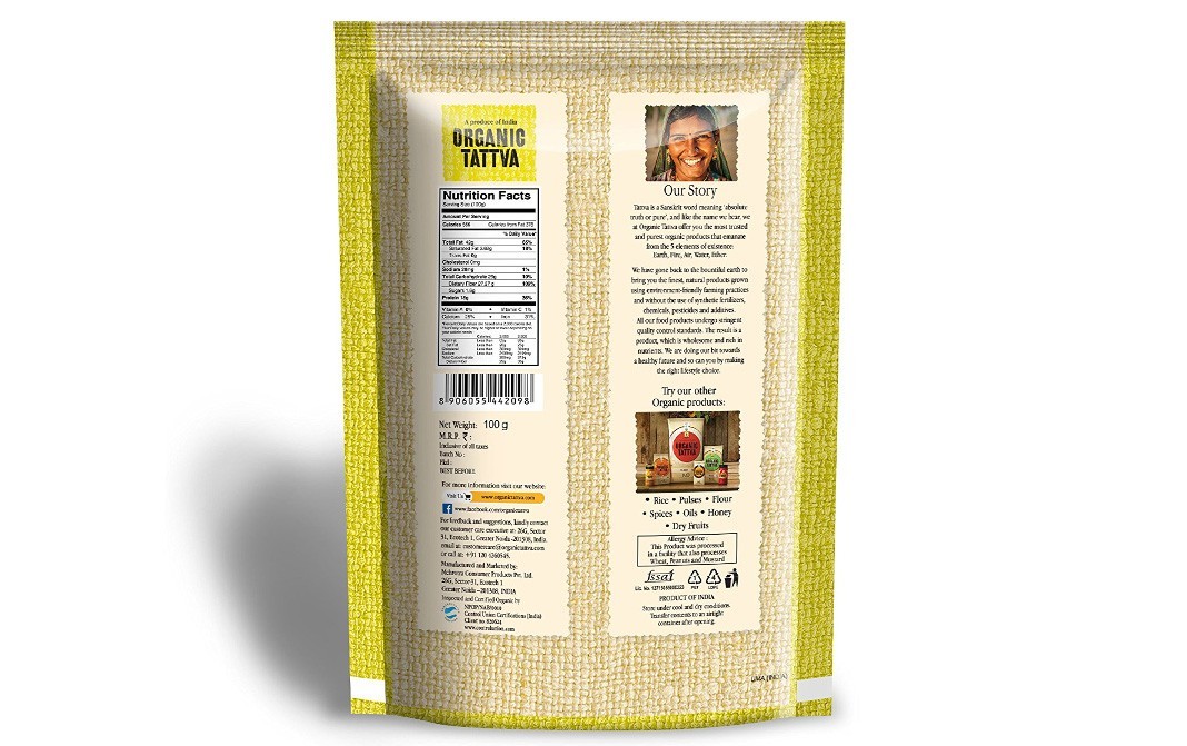 Organic Tattva Flax Seeds    Pack  100 grams